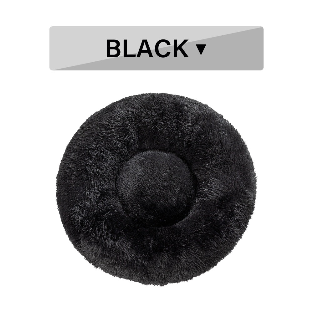 Donut Dog Bed Anti-Slip Round Fluffy Washable Pet Bed